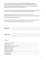 Preview for 2 page of Crommelins 3000psi Petrol Operation & Instruction Manual