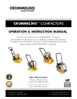 Crommelins CC60R Operation & Instruction Manual предпросмотр