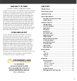 Preview for 2 page of Crommelins Cromtech 7000ie Operation Manual