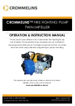 Предварительный просмотр 1 страницы Crommelins FT150HP Operation & Instruction Manual