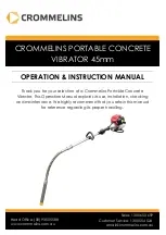 Предварительный просмотр 1 страницы Crommelins PV45HRN Operation & Instruction Manual