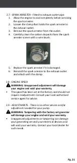 Preview for 21 page of Cromtech CTP301 Operation Manual