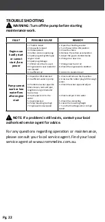 Preview for 22 page of Cromtech CTP301 Operation Manual