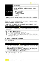 Preview for 13 page of Cromtech TG100BPE Operation & Instruction Manual