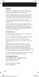 Preview for 4 page of Cromtech TG6000DVE Operation Manual