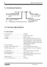 Предварительный просмотр 8 страницы Cronyx E1 - L/S Nstallation And Operating Manual