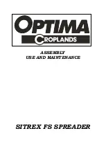 Preview for 19 page of Croplands SITREX FSP 100 Instruction Manual