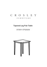 Preview for 1 page of Crosley Furniture CF020236 Manual