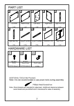 Preview for 2 page of Crosley Furniture CF101569-R Quick Start Manual