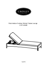 Preview for 1 page of Crosley Furniture Palm Harbor CO7122-BR Manual