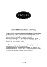 Preview for 9 page of Crosley Furniture Palm Harbor CO7122-BR Manual