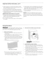 Предварительный просмотр 4 страницы Crosley 137220000A (0906) Use & Care Manual