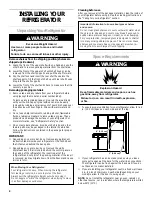 Preview for 4 page of Crosley 2212430 User Manual