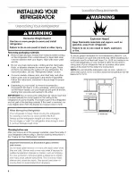 Preview for 4 page of Crosley 2212864 Use & Care Manual