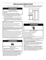 Предварительный просмотр 3 страницы Crosley 2311959 Use & Care Manual