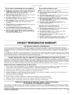 Preview for 11 page of Crosley 2314388 Use & Care Manual