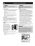 Preview for 3 page of Crosley 241024401 Use And Care Manual