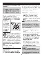 Preview for 20 page of Crosley 241024401 Use And Care Manual