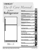 Crosley 241559900 Use & Care Manual preview