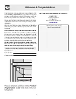 Preview for 2 page of Crosley 241559900 Use & Care Manual