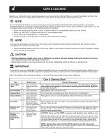 Preview for 21 page of Crosley 242111500 Use & Care Manual