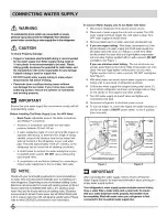 Preview for 6 page of Crosley 242111501 Use & Care Manual