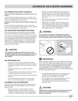 Preview for 17 page of Crosley 242111501 Use & Care Manual