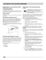 Preview for 18 page of Crosley 242111501 Use & Care Manual