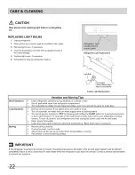 Preview for 22 page of Crosley 242111501 Use & Care Manual