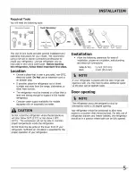 Preview for 5 page of Crosley 242116500 Use & Care Manual