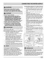 Preview for 13 page of Crosley 242116500 Use & Care Manual