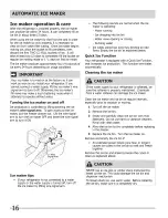 Preview for 16 page of Crosley 242116500 Use & Care Manual