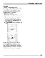 Preview for 23 page of Crosley 242116500 Use & Care Manual