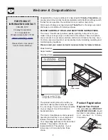 Preview for 2 page of Crosley 316257131 Use And Care Manual