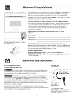 Предварительный просмотр 2 страницы Crosley 316417145 (0708) Use & Care Manual