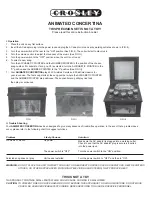 Preview for 1 page of Crosley ANIMATED CONCERTINA Instruction Booklet