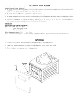 Preview for 4 page of Crosley ATF6000FS2 Installation Instructions Manual