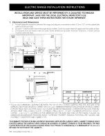 Предварительный просмотр 1 страницы Crosley BEC212ES1 Installation Instructions