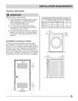 Preview for 5 page of Crosley BKFW4271MT0 Installation Manual