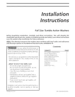 Crosley BTF2140ES0 Installation Instructions Manual preview