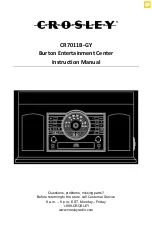 Crosley Burton CR7011B-GY Instruction Manual preview