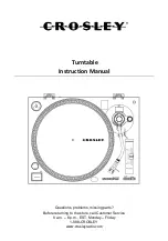 Preview for 1 page of Crosley C100BT Instruction Manual