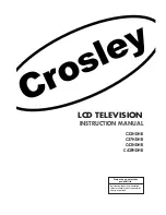 Crosley C32HDHB Instruction Manual предпросмотр