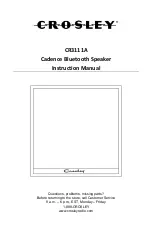 Crosley Cadence CR3111A Instruction Manual preview