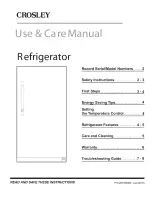 Crosley CALR17LW0 Use & Care Manual предпросмотр