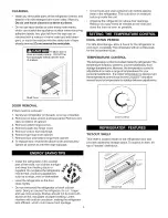 Preview for 4 page of Crosley CALR17LW0 Use & Care Manual