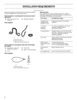 Preview for 2 page of Crosley CAWB527RQ1 Installation Instructions Manual