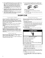 Предварительный просмотр 4 страницы Crosley CAWS833RQ1 User Instructions