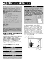 Preview for 2 page of Crosley CB19G6W Use & Care Manual