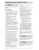 Preview for 2 page of Crosley CDB900NB5A Use And Care Manual